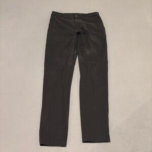 Lululemon Commission Pants Mens 34 Gray Canvas Preppy Casual Golf Athletic